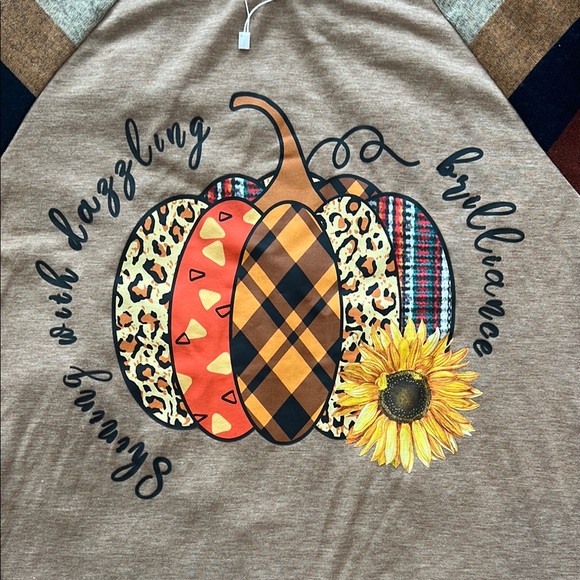 Trendy Fall women’s Shirt with Striped Sleeves - Picture 4 of 5